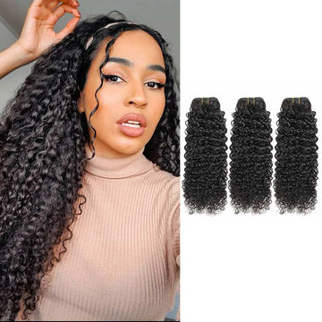 Ali Annabelle 3/4 Bundles Kinky Curly Human Hair Weave Bundles 100g/Pc